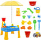 Sunny Aqua Explorer Zand & Watertafel met verstelbare parasol - inclusief accessoires
