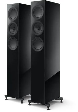 Kef R5 Meta - Zuilspeaker - 200W RMS - Zwart Glans
