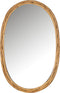 J-Line spiegel Ovalo - jute/glas - naturel - 61.5 x 95 cm