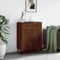 vidaXL - Dressoir - 69,5x34x90 - cm - bewerkt - hout - bruin - eikenkleur