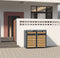 AXI Lucas metalen Containerombouw Antraciet/houtlook - Kliko ombouw voor 2 afvalcontainers – Max. 240L – Goede ventilatie