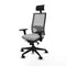 Bureaustoel met hoofdsteun Piqueras y Crespo 3D066N1 Lichtgrijs