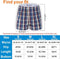 Set van 3 Geruite Boxershorts voor Heren - 100% Katoen - Maat M