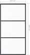 vidaXL - Schuifdeur - met - beslag - 102x205 - cm - aluminium - en - ESG-glas
