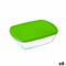 Rechthoekige lunchbox met deksel Pyrex Cook & Store Groen 1,1 L 23 x 15 x 7 cm Siliconen Glas (6...
