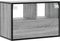 vidaXL - Tv-meubel - 60x31x39,5 - cm - bewerkt - hout - metaal - grijs - sonoma - eiken