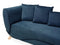MERI - Chaise longue - Blauw - Linkerzijde - Fluweel
