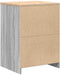 vidaXL - Garagekast - 60x51x85 - cm - massief - grenenhout - grijs - sonoma