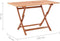 vidaXL - Tuintafel - inklapbaar - 120x70x75 - cm - massief - eucalyptushout
