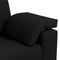 vidaXL - Zwarte - Loveseat - - - 120 - cm - Stof