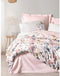 Satin King - Beddengoedset - 1 dekbedovertrek 240 x 220 cm + 2 kussenslopen 60 x 60 cm - 100% katoen satijn - Poeder (2 stuks)