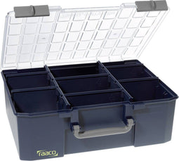 RAACO CarryLite 150 - Assortimentsdoos 8 vakken B413xD330xH147mm - Blauw
