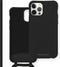 iMoshion Hoesje Geschikt voor iPhone 12 Pro Max Hoesje Met Koord - iMoshion Color Backcover met afneembaar koord - Zwart