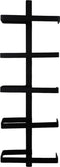 Wijnrek 5 flessen - 22x9x70 - Zwart - Metaal