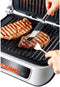 Hanseatic GC5005I-GS - Contactgrill - 2100 W - 7 kookprogramma's - zwart / roestvrij staal