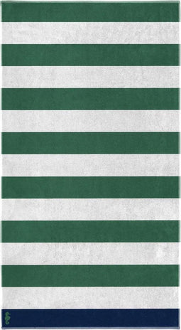 Seahorse Albatros - Strandlaken - 100% Egyptisch katoen - Gestreept groen - 100 x 180 cm