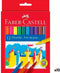 Kleurstift faber-castell 12st assorti | Set a 12 stuk | 10 stuks