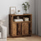 vidaXL - Dressoir - met - LED - - - Oud - Hout - 71x34,5x75 - cm - Geengineerd - Hout