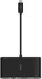 Belkin AVC004BTBK - USB-C Multimedia- en Oplaadadapter - 4 Poorten 100 W - Zwart