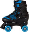 Roces - Quaddy 3.0 - Rolschaatsen - Kinderen - Zwart - Blauw - 38-41