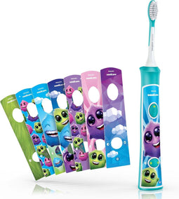 Philips Sonicare for Kids HX6322/04 - Elektrische Tandenborstel - Bluetooth - Blauw - incl. extra opzetborstel