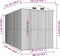 vidaXL - Tuinschuur - 192x357x223 - cm - gegalvaniseerd - staal - antracietkleurig