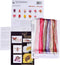 Thea Gouverneur - Borduurpakket met telpatroon - 518A - Voorgesorteerde DMC Garens - Roze Darwin Hybride Tulp - Aida - 34 cm x 36 cm - DIY Kit