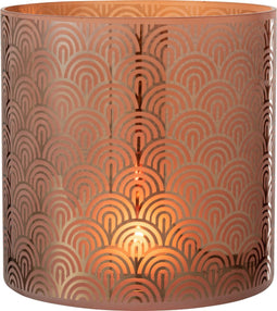 J-Line Windlicht Boog Glas Oranje X-Large