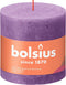 Bolsius Stompkaars Vibrant Violet Ø100 mm - Hoogte 10 cm - Violet - 62 Branduren