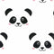 Noordwand - Fabulous - World - Behang - Panda - wit - 67100