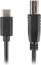 Cable USB C Lanberg CA-USBA-13CC-0030-BK 3 m Black