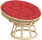 vidaXL - Zitkussen - rond - Ø - 100x11 - cm - oxford - stof - rood
