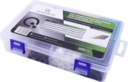 Quadrios 1807CA007 Krimpkous assortiment Zwart, Rood, Groen, Blauw, Geel, Transparant, Bruin, Wit Krimpverhouding:3:1 1