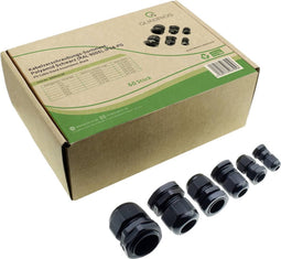 Quadrios 2009CA105 Wartel assortiment PA66 Zwart (RAL 9005) 1 set(s)