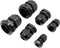 Quadrios 2009CA105 Wartel assortiment PA66 Zwart (RAL 9005) 1 set(s)