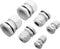 Quadrios 2009CA106 Wartel assortiment PA66 Grijs-wit (RAL 7035) 1 set(s)