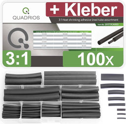 Quadrios 201711CA003 Krimpkous assortiment Zwart Krimpverhouding:3:1 1 set(s)