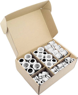 Quadrios 2102CA113 Wartel assortiment PA66 Wit 60 stuk(s)
