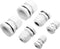 Quadrios 2102CA113 Wartel assortiment PA66 Wit 60 stuk(s)