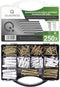 Quadrios 2109SA046 2109SA046 Spaanplaatschroeven assortiment 250 stuk(s)