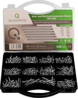 Quadrios 2109SA047 2109SA047 Plaatschroeven assortiment 550 stuk(s)