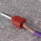 Quadrios 22C440 Dubbele adereindhulzen 10 mm² Deels geïsoleerd Rood 1 set(s)
