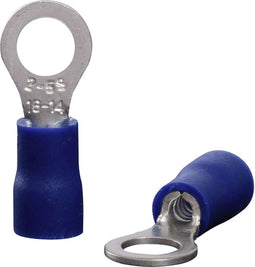 Quadrios 22C447 Ringkabelschoen Dwarsdoorsnede (max.): 2.5 mm² Gat diameter: 5.3 mm Deels geïsoleerd Blauw 1 set(s)