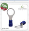 Quadrios 22C450 Ringkabelschoen Dwarsdoorsnede (max.): 2.5 mm² Gat diameter: 10.5 mm Deels geïsoleerd Blauw 1 set(s)