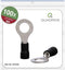 Quadrios 22C454 Ringkabelschoen Dwarsdoorsnede (max.): 4.0 mm² Gat diameter: 8.5 mm Deels geïsoleerd Zwart 1 set(s)