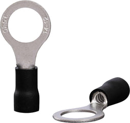 Quadrios 22C455 Ringkabelschoen Dwarsdoorsnede (max.): 4.0 mm² Gat diameter: 10.5 mm Deels geïsoleerd Zwart 1 set(s)