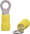 Quadrios 22C457 Ringkabelschoen Dwarsdoorsnede (max.): 6.0 mm² Gat diameter: 5.3 mm Deels geïsoleerd Geel 1 set(s)