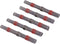 Quadrios 22C462 Stootverbinder Met krimpkous 0.5 mm² 1.0 mm² Volledig geïsoleerd Rood 1 set(s)