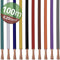 Quadrios 22CW002 Assortiment draden 1 x 0.25 mm² Wit, Blauw, Bruin, Oranje, Groen, Geel, Grijs, Violet, Zwart, Rood 1 s