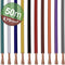 Quadrios 22CW005 Assortiment draden 1 x 0.75 mm² Wit, Blauw, Bruin, Oranje, Groen, Geel, Grijs, Violet, Zwart, Rood 1 s
